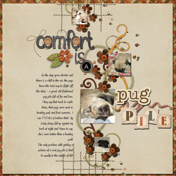 Comfort is a pug pile