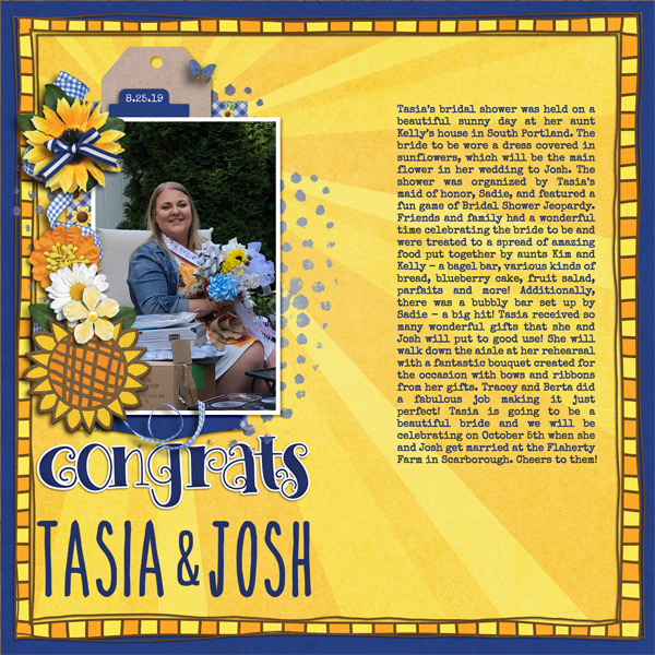 Congrats Tasia + Josh