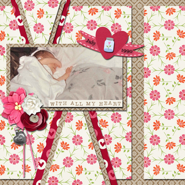 Connie Prince Challange February-I used the provided kit and a free templat