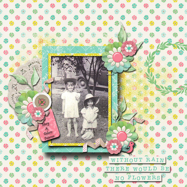Connie Prince Challenge April-I used the provided kit and a free template.