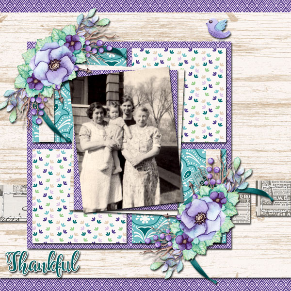 Connie Prince November Challange- Kit provided and a template that I had.