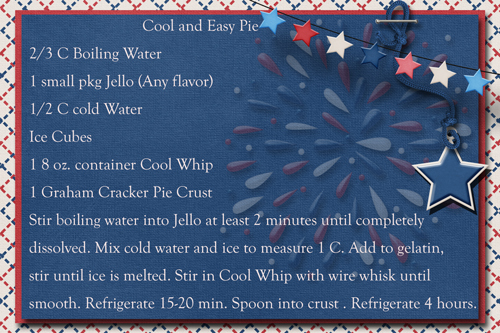 Cool and Easy Pie