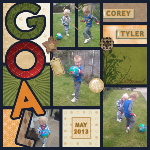 Corey and Tyler having fun