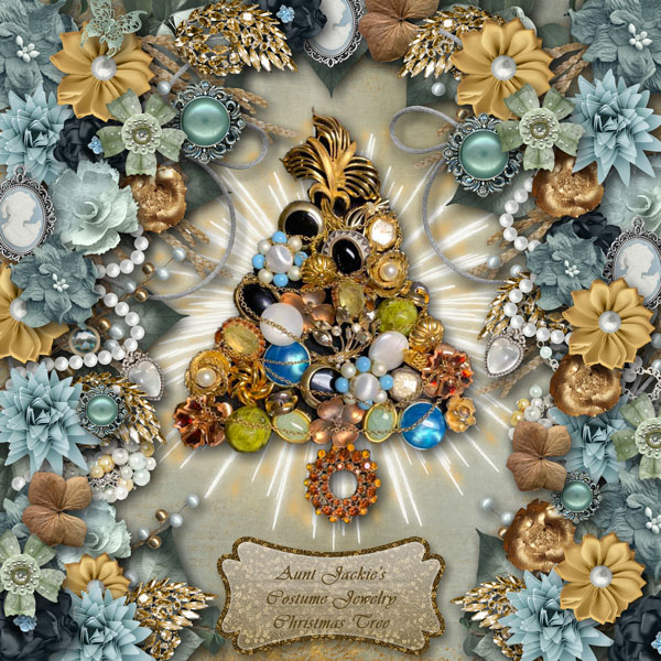 Costume Jewelry Christmas Tree