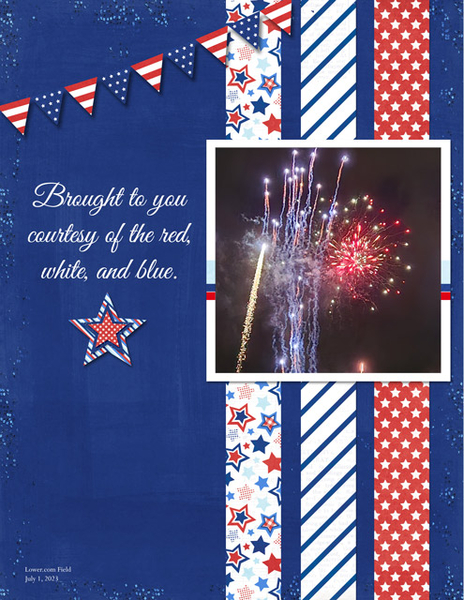 Courtesy of the Red, White and Blue
