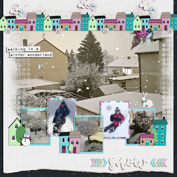 covered in snow