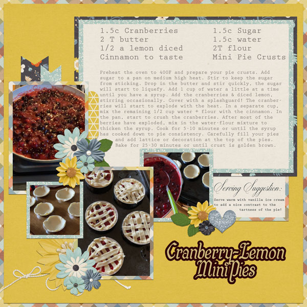 Cranberry-Lemon MiniPies