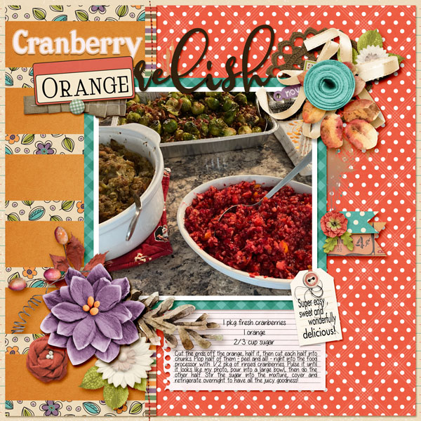 Cranberry orange relish