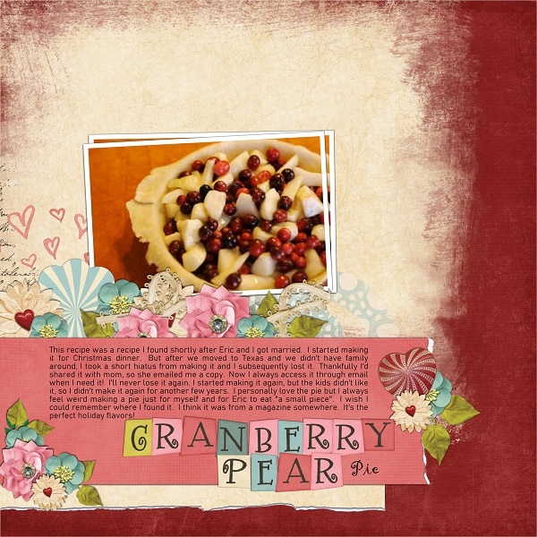 Cranberry Pear Pie
