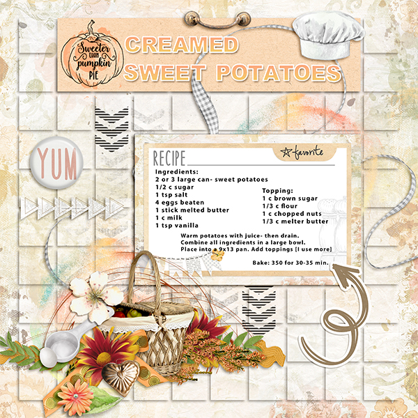 Creamed Sweet Potatoes