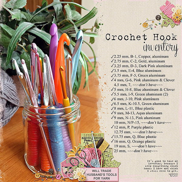 Crochet Hook Inventory