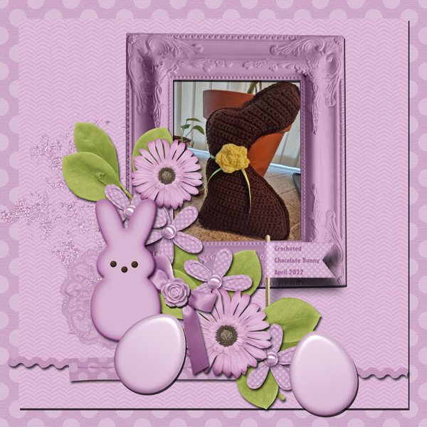 Crocheted Chocolate Bunny