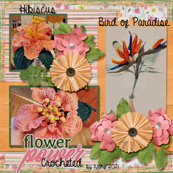 Crocheted flowers