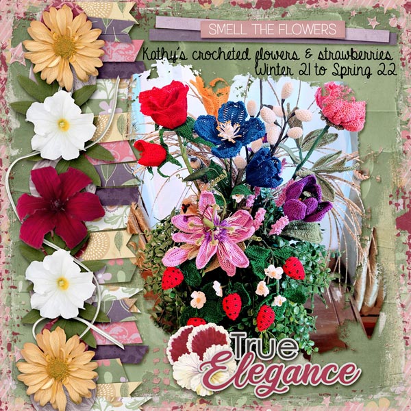 Crocheted flowers