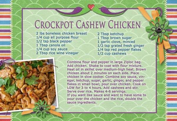 Crockpot Cashew Chicken