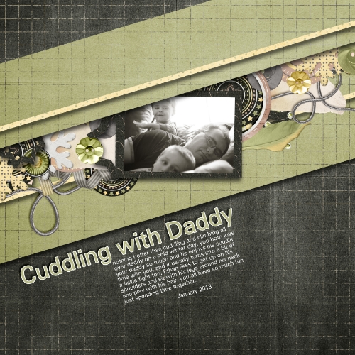 cuddling with daddy