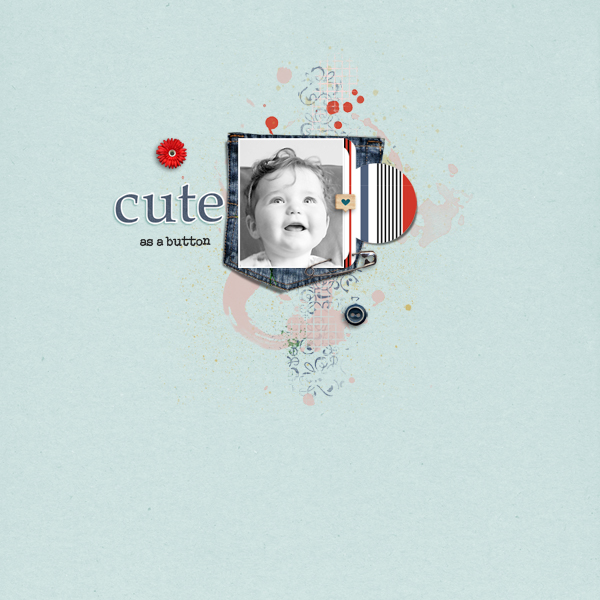 cute as a botton