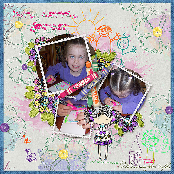 Cute Little Artist
