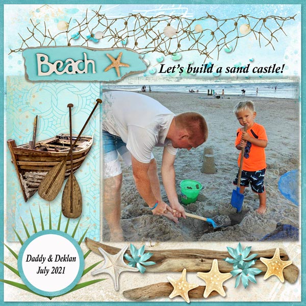 D and Dad at the Beach 2021