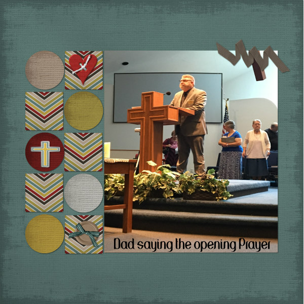 Dad Saying the Opening Prayer