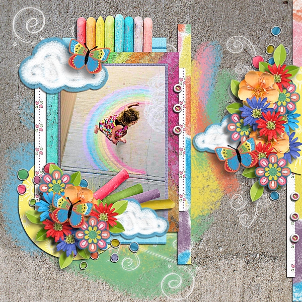Dancing in the chalk art