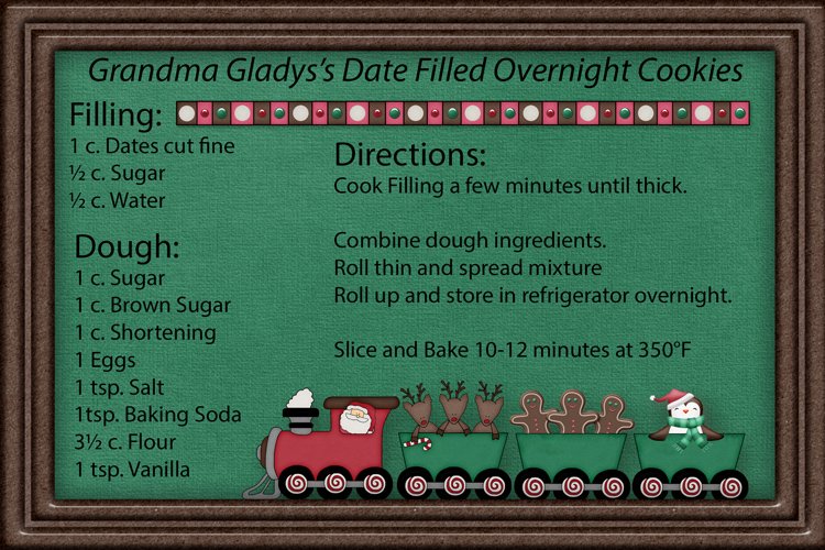 Date Filled Overnight Cookies