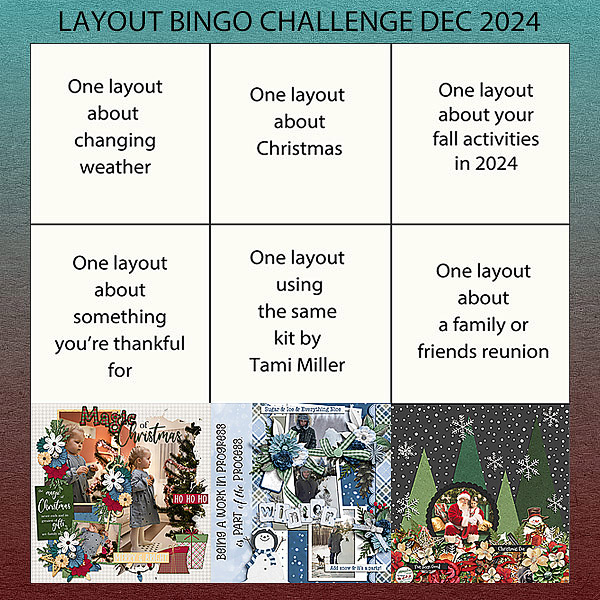 Dec 2024 Bingo Card