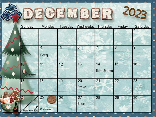 Dec Calendar