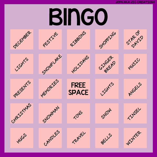 December 2014 bingo