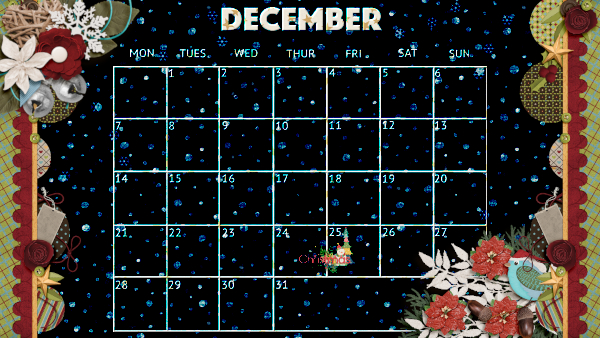 December 2020 calendar