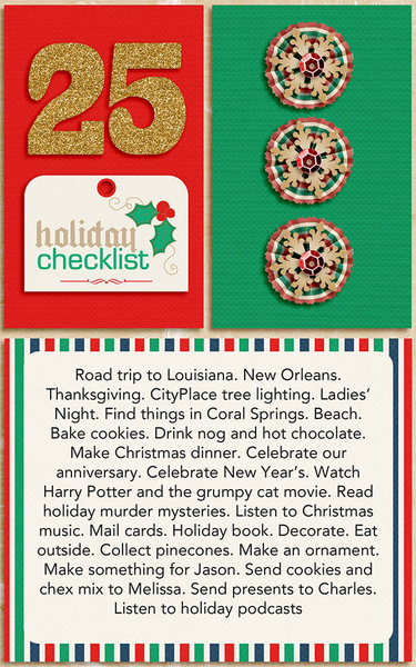 December Daily Bucket List