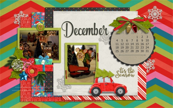 December Desktop Calendar