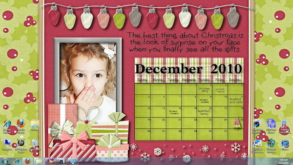 December desktop