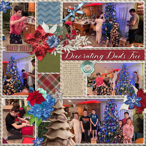 Decorating Dads Tree