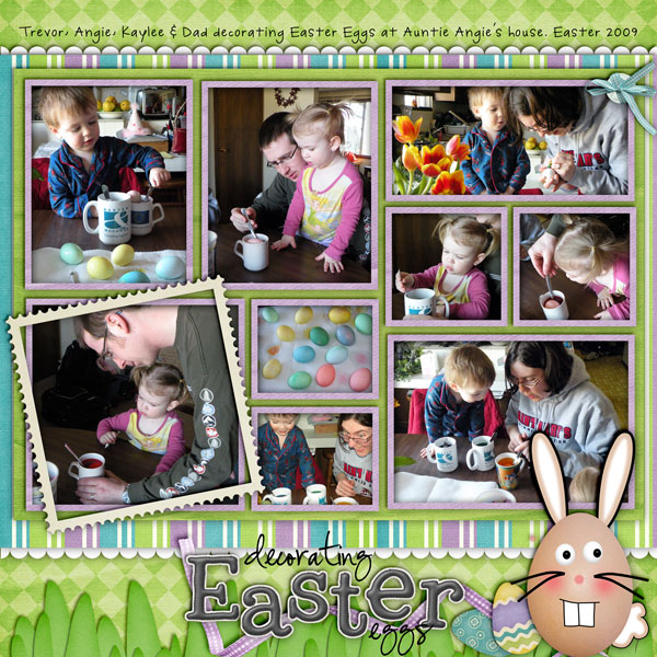 decorating easter eggs
