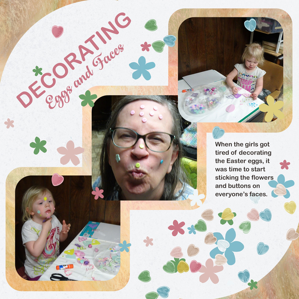 Decorating Eggs and Faces