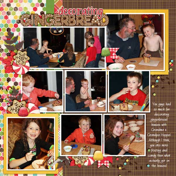 decorating gingerbread