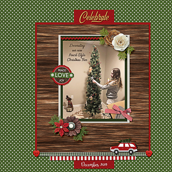 Decorating our new Pencil Style Christmas Tree