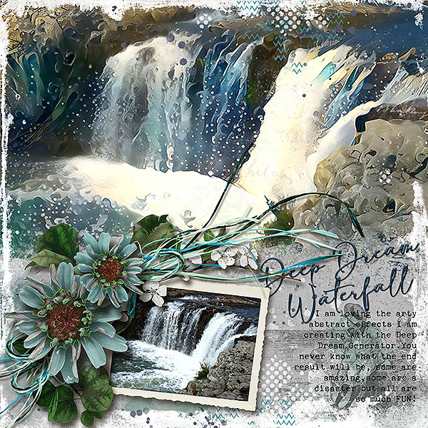 Deep Dream Waterfall