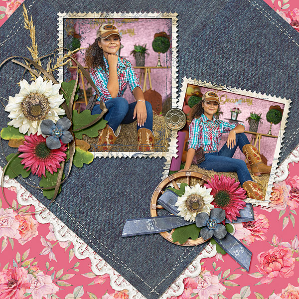 Denim and Flowers