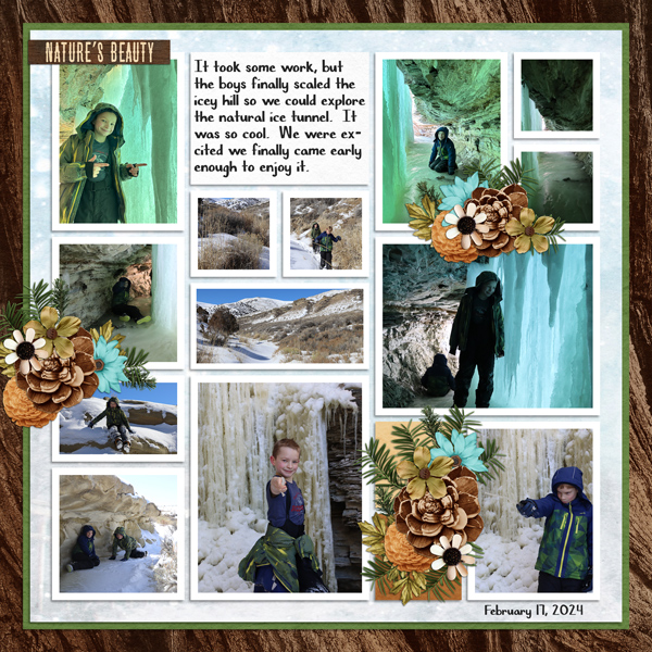 Desert Frozen Waterfalls