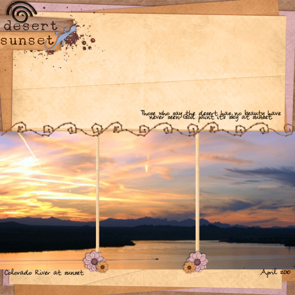 desert sunset