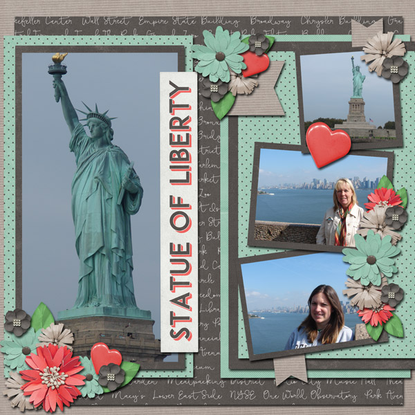 Designer Challenge August-I used Magical Scraps Galore New York and Miss Fi