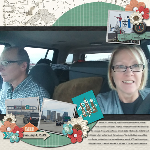 Designer Challenge-I used the Waunderlust kit by Miss Fish and Shepherd Stu