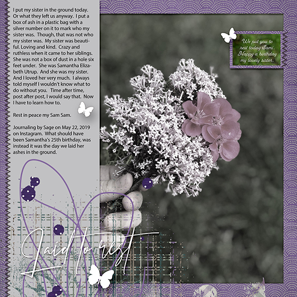 Designer Spotlight Challenge - Laid to rest