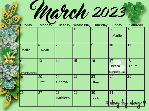 Desk top Calendar