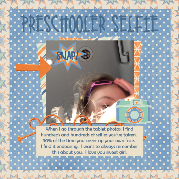 DigiDizScrapper Preschool Selfie