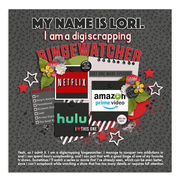 Digiscrapping Bingewatcher