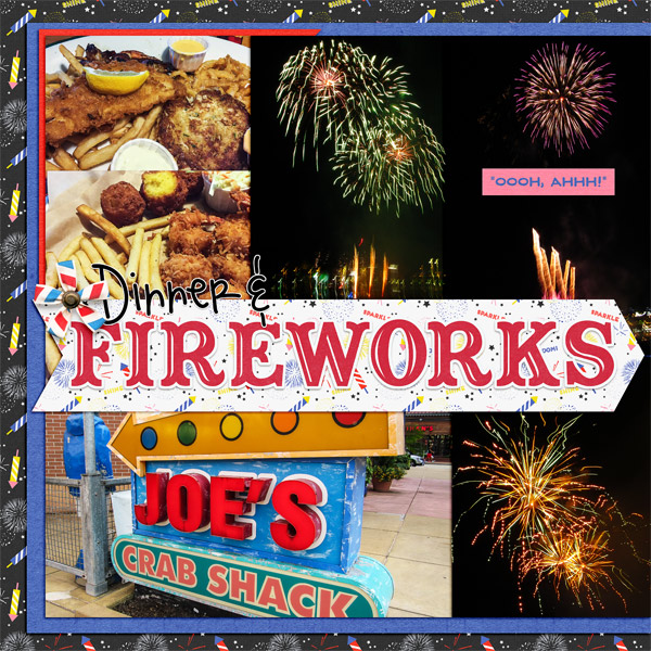 Dinner + Fireworks, left side