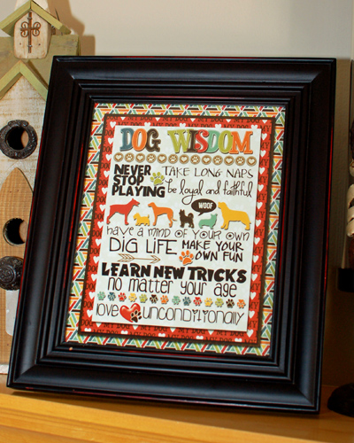 dog wisdom print